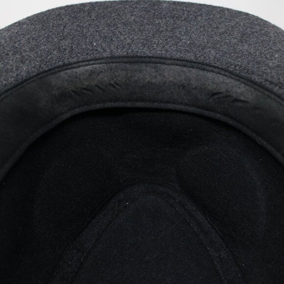 Henschel Hat Fedora Mens Large Gray Viscose/Wool Blend w/ Black Ribbon Band Cap - Picture 8 of 10